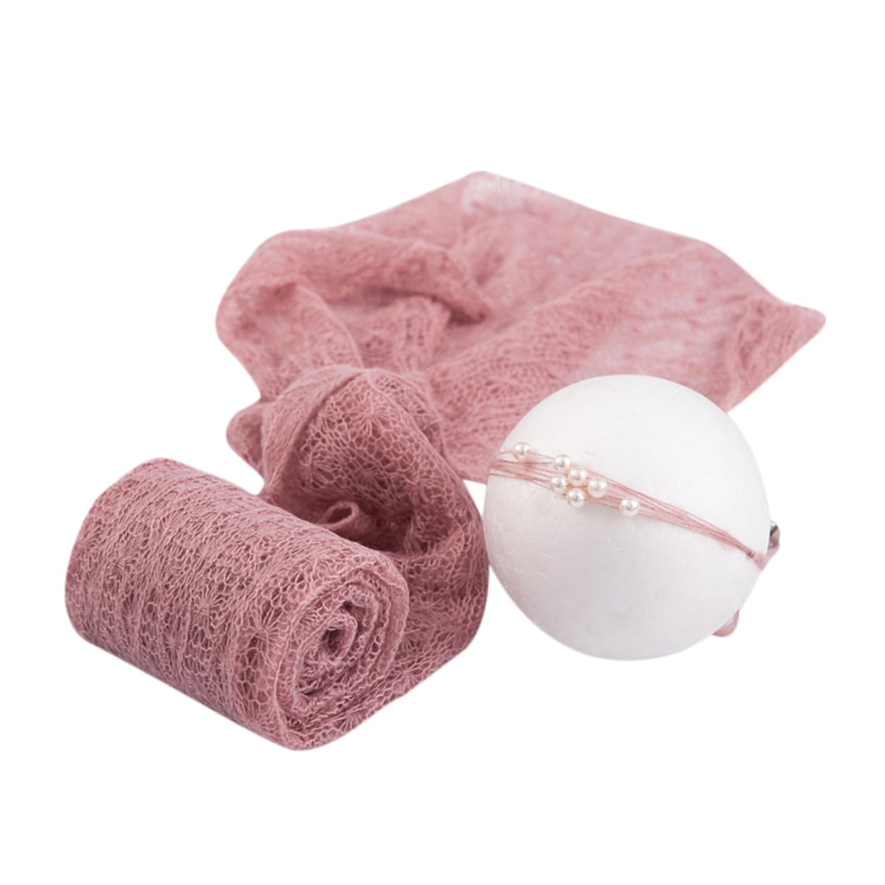 ibasenice Rekwizyty Do Zdjęć Noworodków - Mohair Wrap Swaddle Akcesorium Do Fotografii Dziecięcej Wygodne I Urocze Idealne Dla Rodzin Z Małymi Dziećmi Otulacz Do Studia Fotograficznego