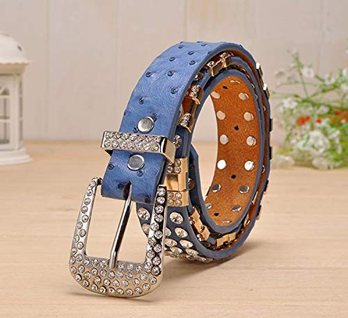 TIPINOICE Women's Western Cowgirl Rhinestone Studded Bling Belt, Length 41 inch2