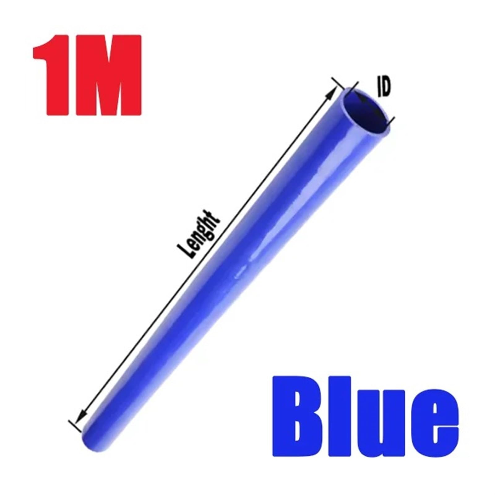 Tubo di aspirazione Aria Motore Universale Dritto in Silicone ID16-120mm Tubo di Raccordo in Gomma per intercooler Tubo di aspirazione Aria Fredda Turbo Auto ID 100mm