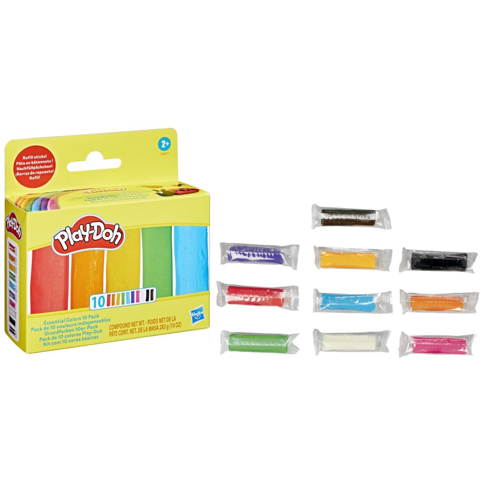 Essential Colors 10 Pack of Refill Sticks, Great for Classrooms and Party Favors, Kids Arts and Crafts Toys for 2 Year Olds and Up