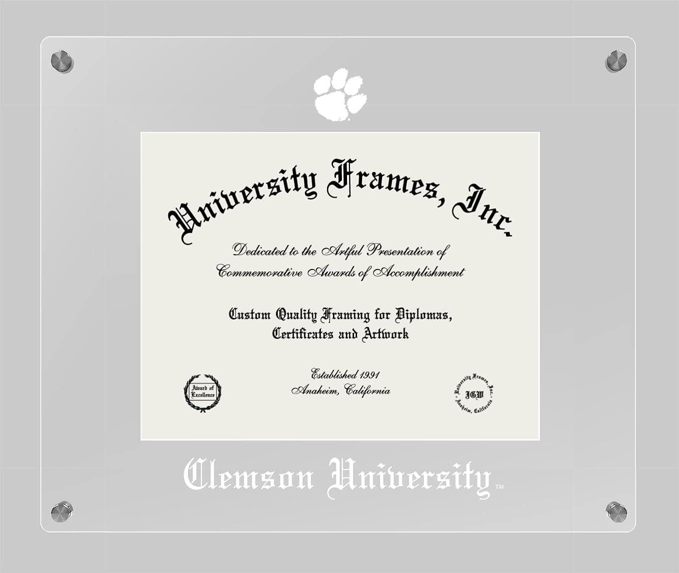 Campus Images Lucent Clear Display Diploma Frame