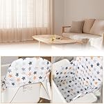 for IKEA High Chair Cushion, High Chair Pad for IKEA Antilop Highchair, Cotton Non-Slip, Soft, Baby Sitting More Comfortable (colorful stars)