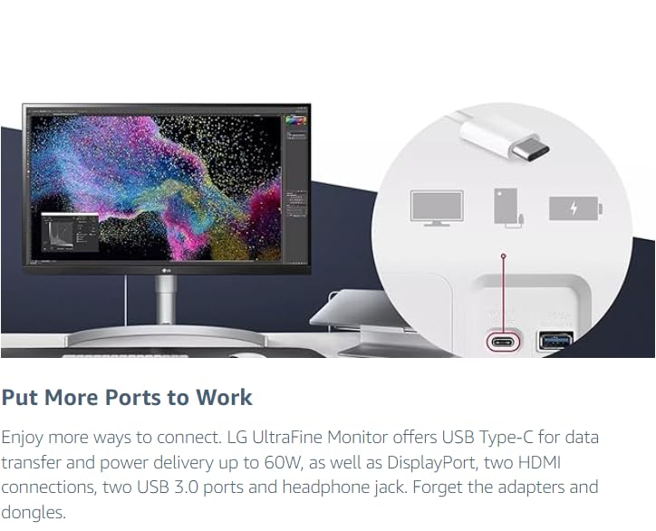 Amazon.com: LG Ultrafine 27-Inch 4K UHD IPS Monitor with HDR10