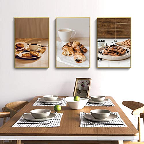 Cuadro de café y alimentos moderno para decorar el comedor