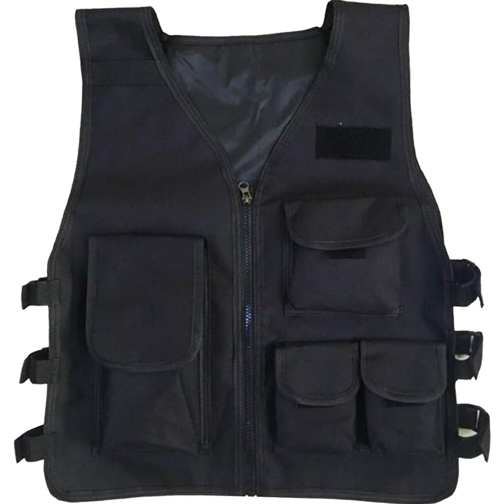Gilet De Sport pour Enfants, Gilet De avec Gilet Multi-Poches, Entraînement Au Combat sur Le Terrain, Jeux De Plein Air