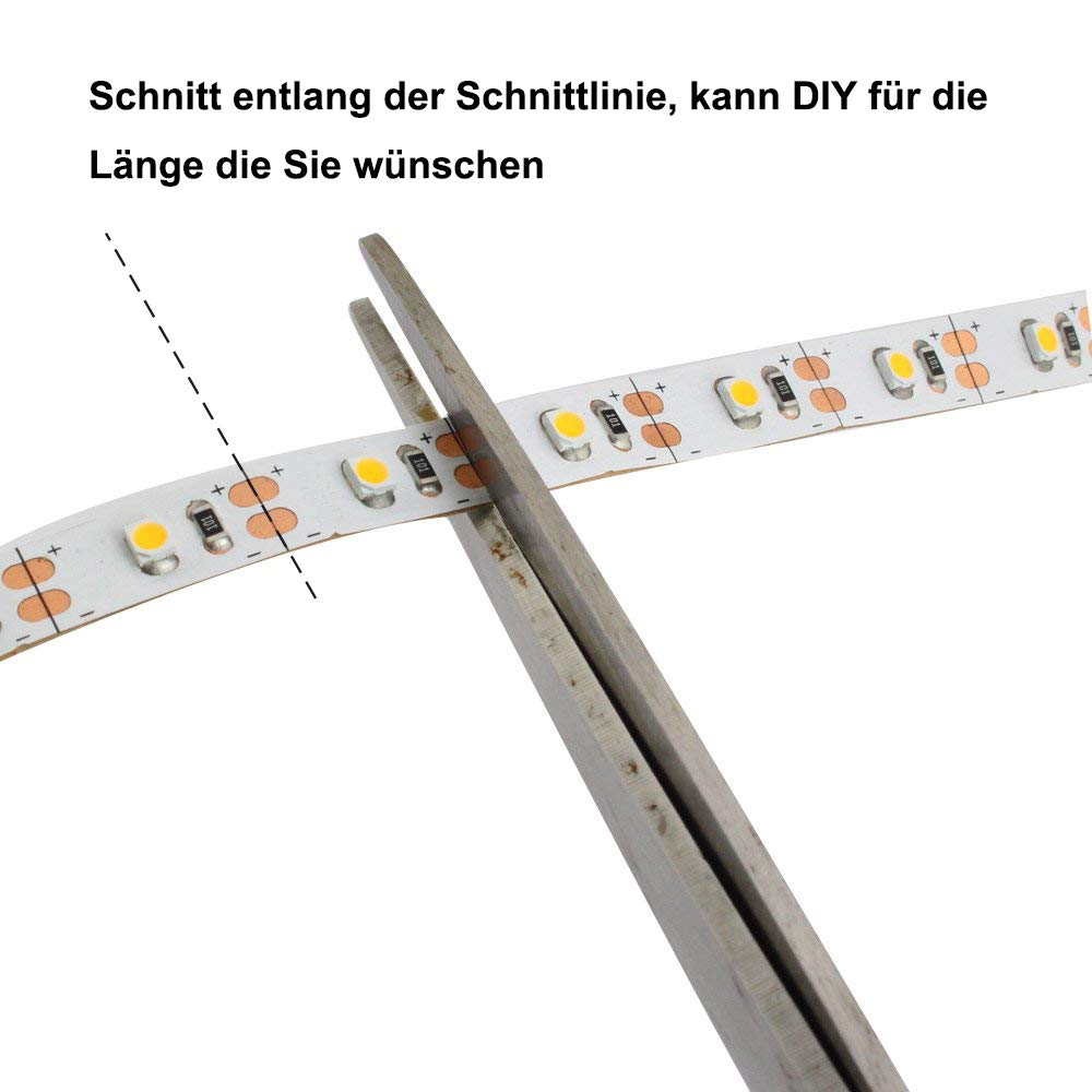 Striscia LED USB SMD 3528 Per Retroilluminazione TV 40-60 Pollici, Luce Bianca Fredda 6000K, 2 Metri, 5V