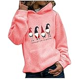 Hoodie Weiblich Mit Taschen Sanft Langärmelig Blusentop Lässiger mit Hohem Kragensteg Kapuzenshirt Damen Herbst Polyester Übergrössen Taillierte Cartoon Business SC0311