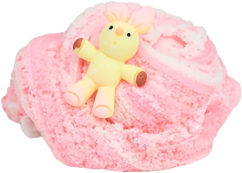 Fuzzy Bunny Fur Slime (SCENTED) | Handmade Slime | Hippocampe Slimes (6OZ)