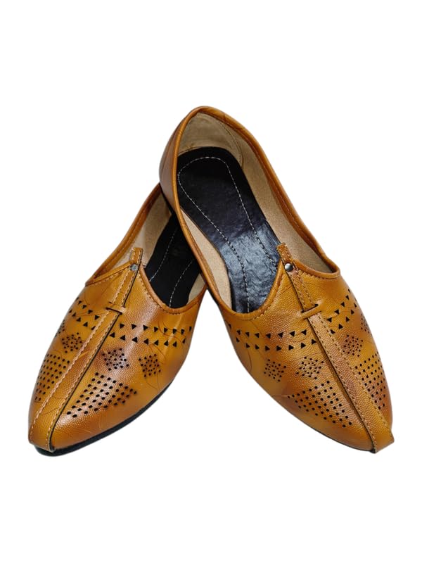 AZORA Luxe Men's Ethnic Mojari Premium Handmade Traditional Footwear Laser Cuts-image-36