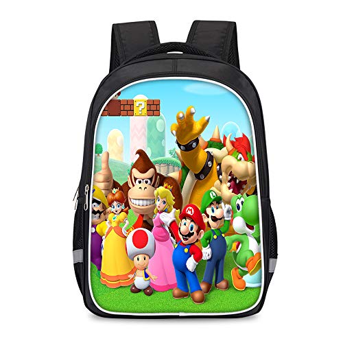 Super Mario Mochila Casual Bolsos del Ordenador portátil de la computadora de la Escuela