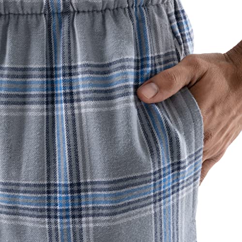 IZOD mens Heather Flannel Sleep Pant3