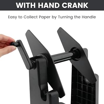 Label Holder, Thermal Label Holder for Rolls and Fanfold Labels Label with 800pcs Stickers, Shipping Label Stand DesktopThermal Label Printer Accessory for Home, Office (Black)