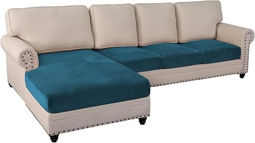 ADPON Fundas de terciopelo para sofá modular, funda de cojín para sofá, funda de cojín independiente en forma de L para sofá seccional izquierdo o