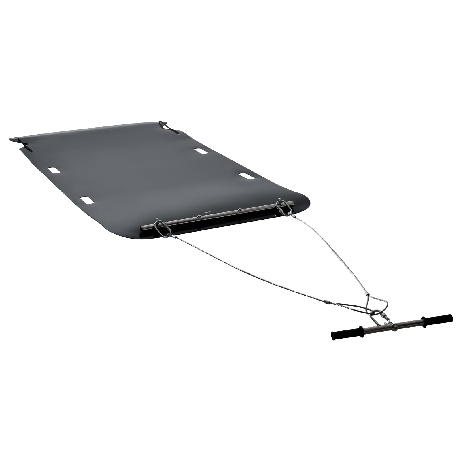 VEVOR Traîneau à Cerfs, 230x117,5 cm, Traîneau de Chasse Utilitaire PEHD, Charge 680 kg, Traction Manuelle, Remorquage Compatible VTT UTV Tracteur, Tapis Transporteur pour Jardin, Pêche Glace, Bois