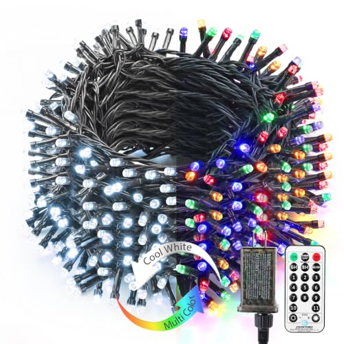Brizled guirlande lumineuse Noël extérieur 66pi 200 LED changeante