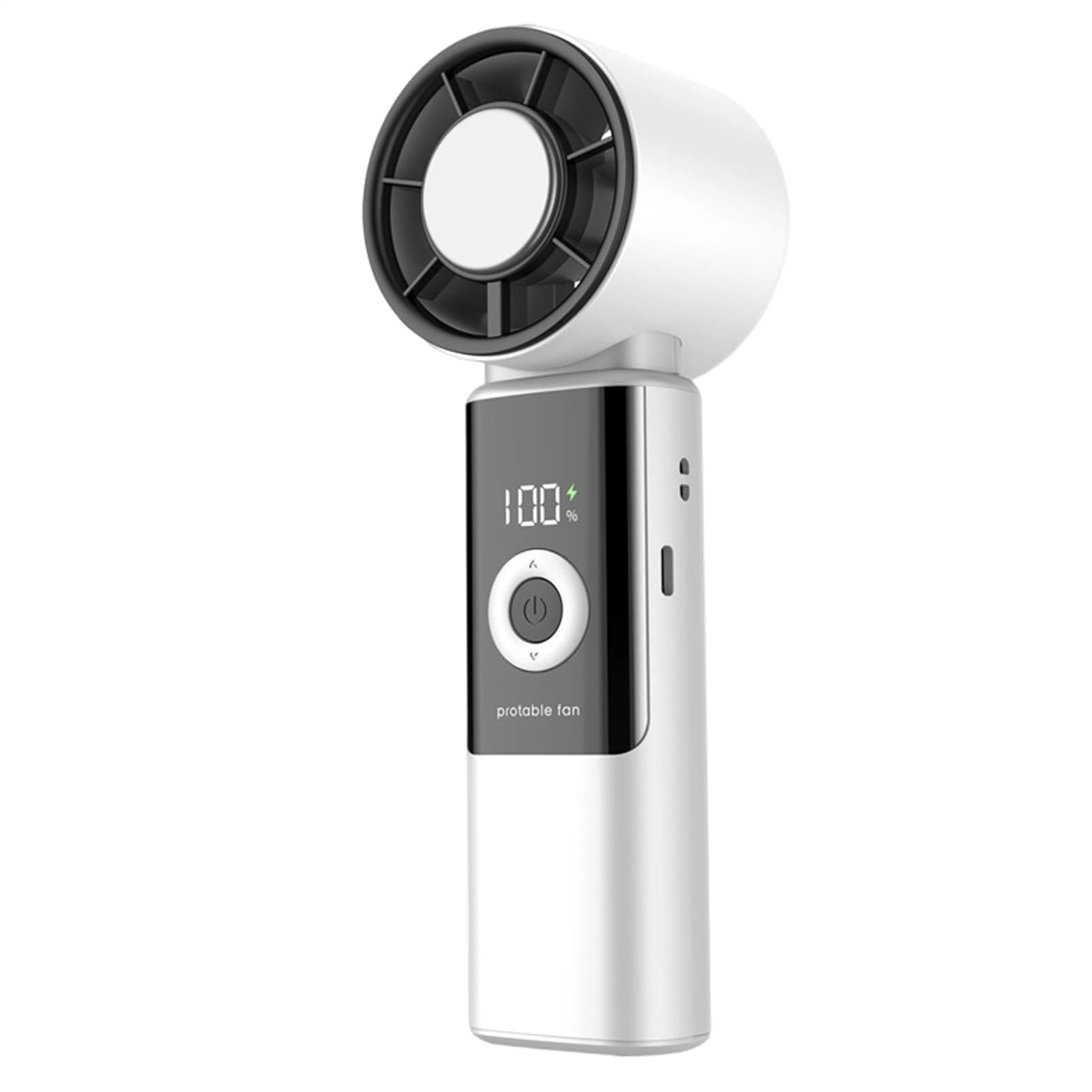 Ventilador turbo portátil de mano con batería de 2000 mAh recargable para verano