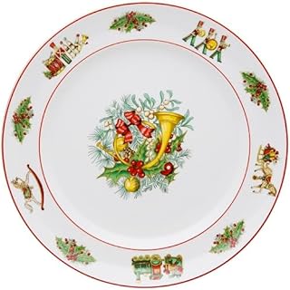 Vista Alegre Christmas Magic - Plato redondo plano de porcelana, 33 cm