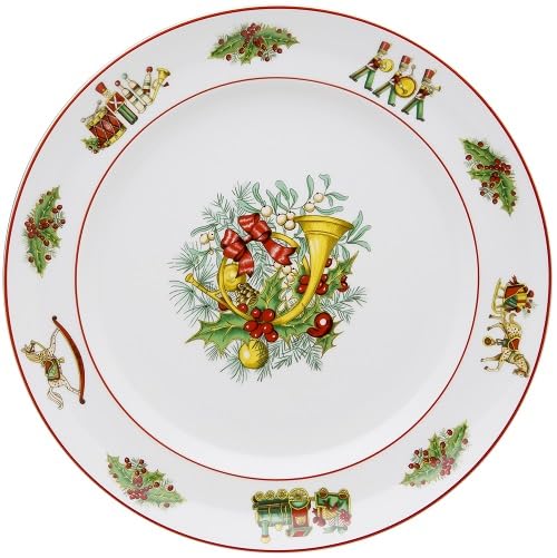 Vista Alegre Christmas Magic - Plato redondo plano de porcelana, 33 cm