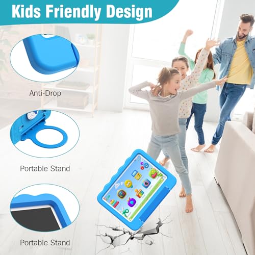 Image of Kids Tablet 10'' Android 15 Tablet for Kids 14(6+8)GB 64GB Octa-Core CPU, Toddler Tablets with Lots of Offline Content Parental Control, Tablets for Toddlers with Case Youtube WiFi 6 2MP 5MP Camera
