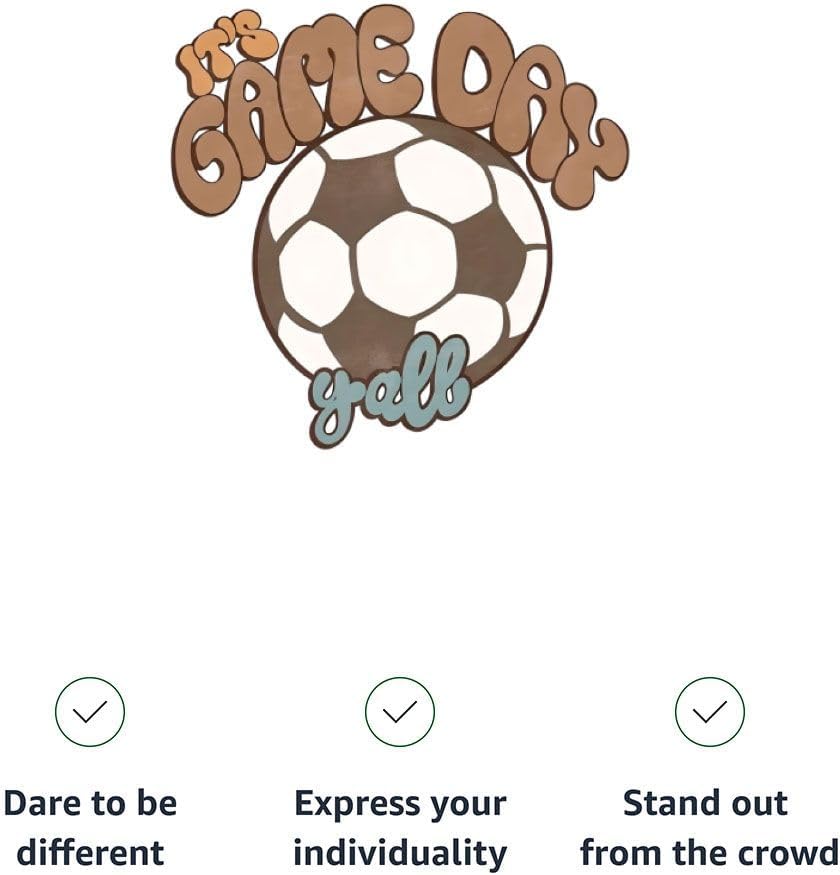 Its Game Day Yall Kids' Baseball T-Shirt - Soccer Team Member Apparel - Soccer Player Gift Ideas