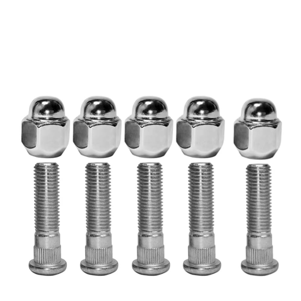 Ruota Bulloni Alette Prigionieri Compatibile Con Hyundai Per Accent 2000-2020 Per Elantra 1998-2020 Auto Ruota Borchie M12x1.5 Ruota Lug Nut Set Per Bullone 52950-14140(Studs 10pcs)