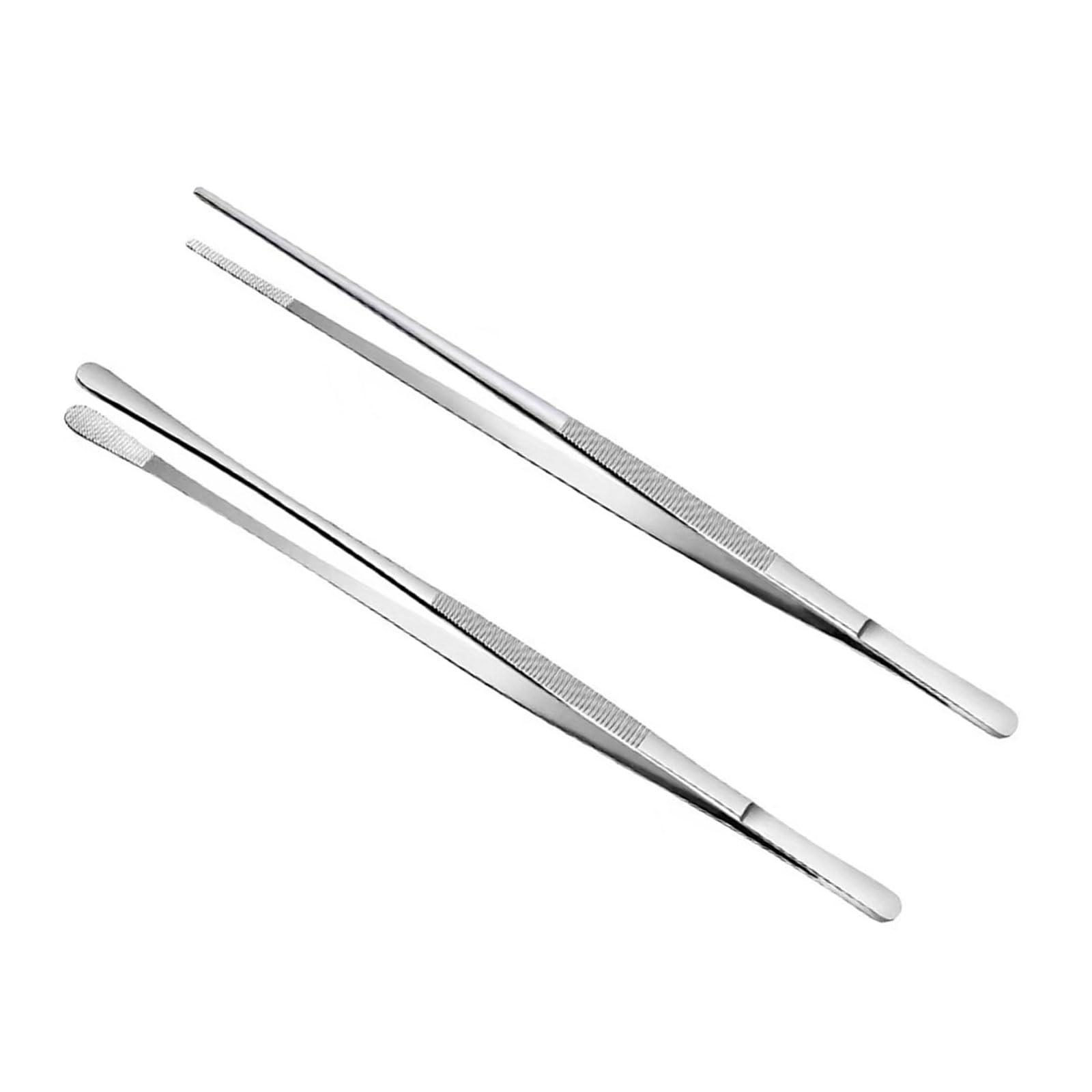 ZEPFJHE 30cm Nonrust Steel Tongs Set of 2 with Thickened Design Kitchen Utensils Perfect for Frying Baking and Serving Multipurpose Kitchen Tongs