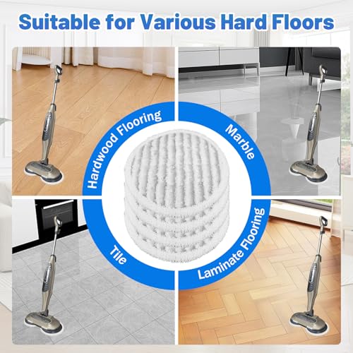 Image of Steam Mop Replacement Pads for Shark S7001 S8201 S8001 S7201 S7000AMZ S7000 S7001TGT S7005 S7020 Series Steam Mop Pads,Steam & Scrub All-in-One Scrubbing Mop Pads,Compare Part #:XKITP7000-4 Pack