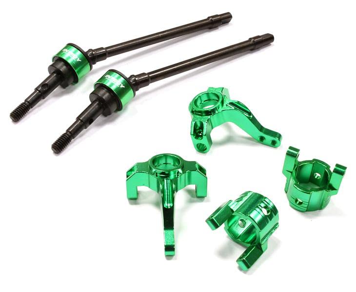 Integy RC Billet Steering, Caster Block & Front Shaft Set for SCX-10, Dingo, Honcho & Jeep