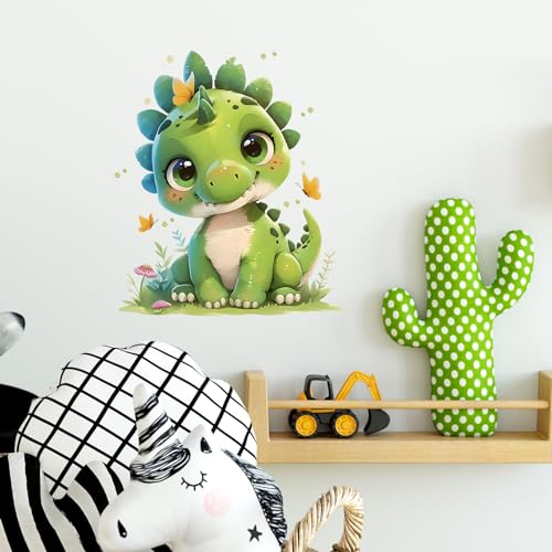 Vinilo decorativo de dinosaurio infantil desmontable resistente al agua miniatura 3