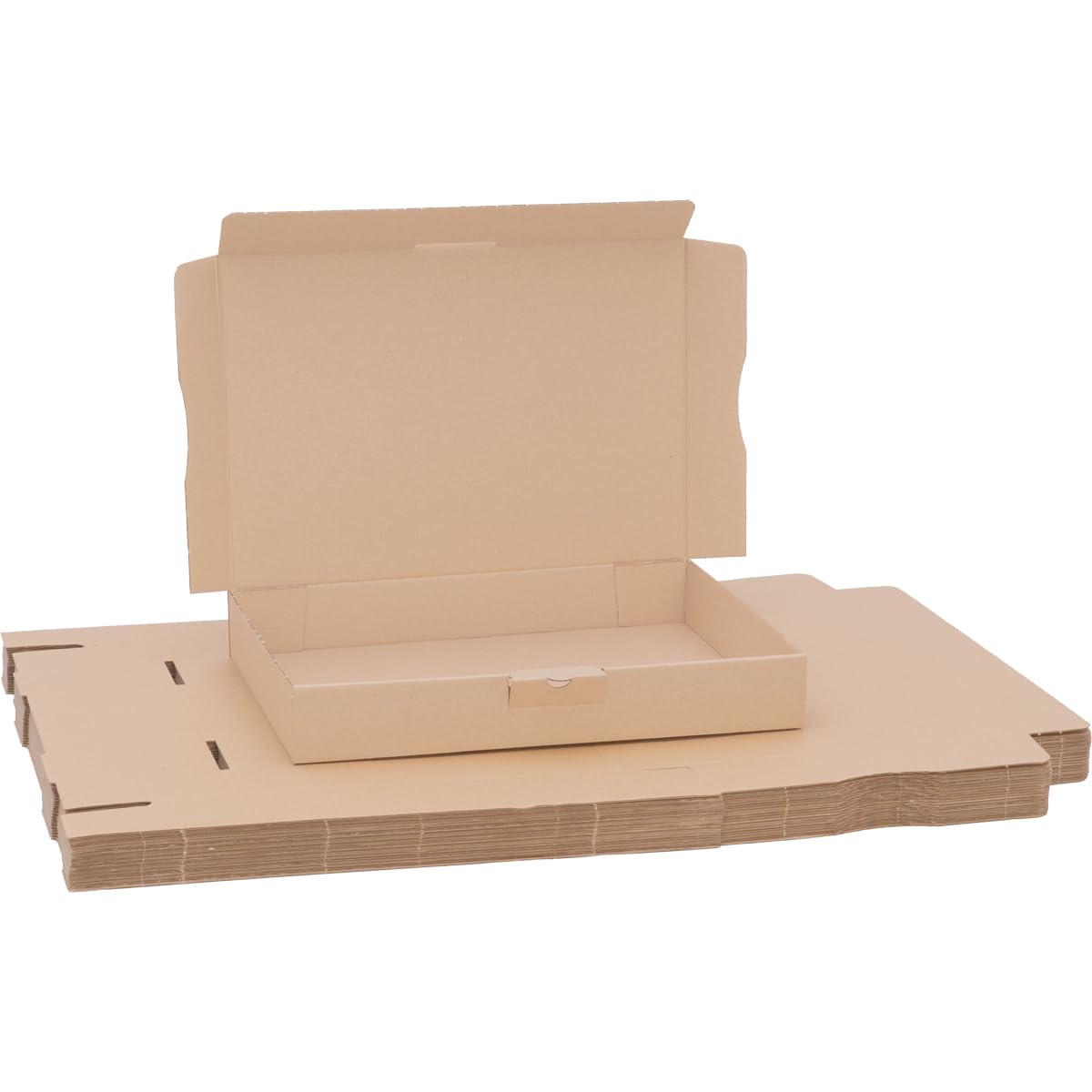 verpacking 300 cartons extra-plats 320 x 225 x 50 mm brun MB-4 [taille et couleur au choix] boîtes d'expédition boîte pliante carton pliant Lettre Max envoi postal conforme DHL simple cannelure