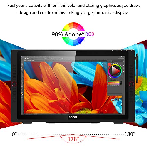 Image of XP-Pen Artist 24 Pro 23.8-inch 2K QHD Drawing Display Monitor with Two Red Dials and 20 Express Keys & Battery-Free Tilt Supporting Stylus
