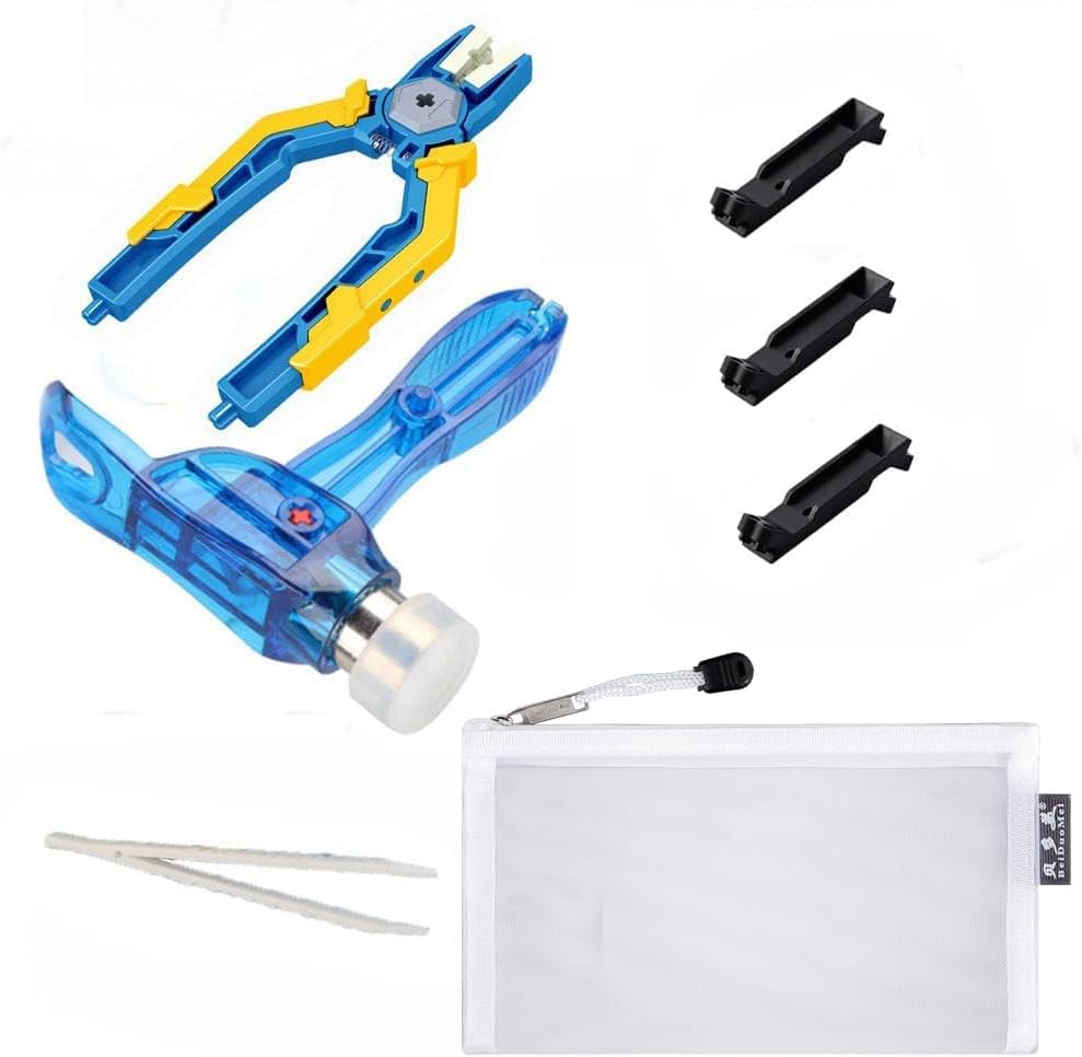 Building Blocks Separator Tool Kit Brick Tools Technic Blocks Tool Set Including 1 Multi-Functional Hammer๏ผ1 Pliers๏ผ1 Tweezers 8 Brick Separator