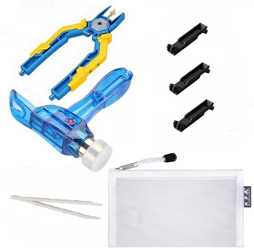ENHANA Building Blocks Separator Tool Kit Brick Tools Technic Blocks Tool Set Including 1 Multi-Functional Hammer，1 Pliers，1 Tweezers 8 Brick Separator