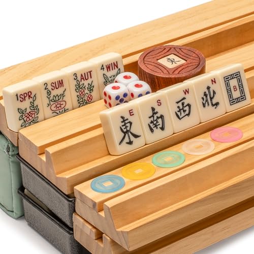American Mahjong Set Ivory Ridge 166 fichas y accesorios miniatura 4