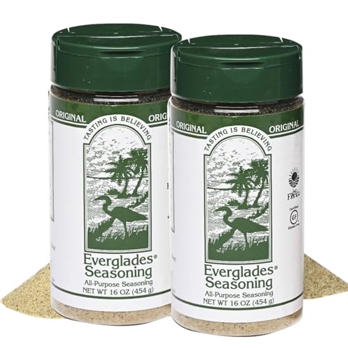 Everglades All Purpose Seasoning Signature Blend of Herbs & Spices for Bold Southern Flavor, Perfect for Meats, Vegetables, Soups & More All-in-One Seasoning for Cooking & Table Use (Two Pack)