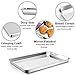 P&P CHEF 16 Inch Baking Cookie Sheet, Oven Pan Tray Stainless Steel Sheet Pan for Kitchen, Oven Bakeware for Multi Uses, Shiny Look & Dishwasher Safe, Healthy & Heavy Duty, 1Pc