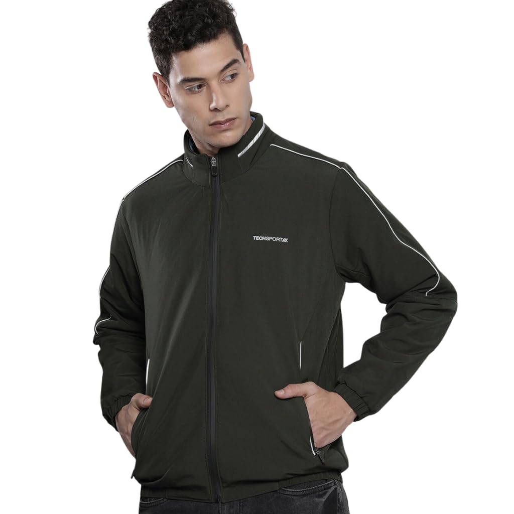 the indian garage co Men's Solid Slim Fit Jacket-picture-19
