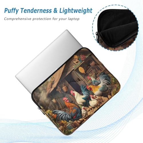 Funda para portátil Farmhouse Roosters 13-14 pulgadas miniatura 5