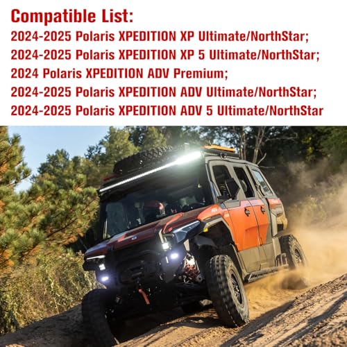 Image of Fender Flares for Polaris Xpedition XP /ADV 2024+, Full Coverage Front & Rear Extended Mud Flaps Splash Guards for Polaris Xpedition XP /XP 5 /ADV /ADV 5 2024+ Accessories (Replace #2890638)