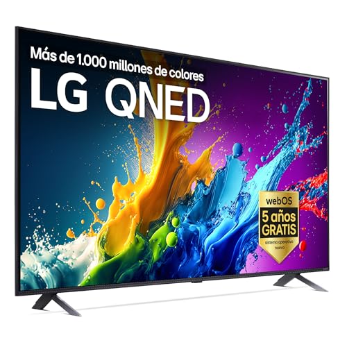 LG 43QNED80T6A 43', 4K QNED, Smart TV, HDR10, WebOS24, Serie 80, Procesador Potente e Inteligente, Dolby Digital Plus, Alexa/Google Assistant, Negro