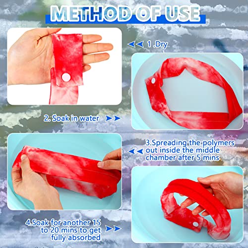 Image of Geyoga Cooling Neck Wraps Cooling Scarf Wrap Bandanas for Summer Women Men Walking Riding Outdoor