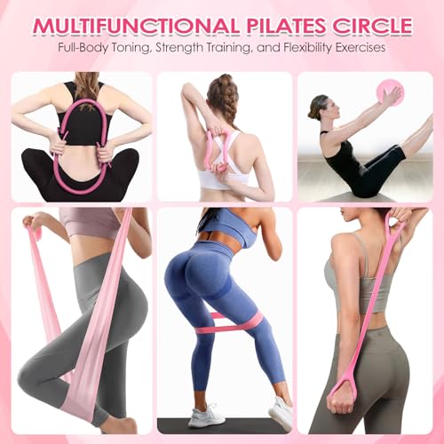 Image of Pilates Set, Pilates Ring Set, Yoga Equipment, Pilates Accessories, Pilates Set for Women, Pilates Ring and Ball, Pilates Set, Pilates, Circle, Pilates, Workout Set, 13 Pieces