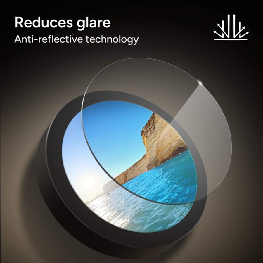Image of ZAGG Glass Elite Anti-Reflective Samsung Galaxy S25+ Camera Lens Protector - Anti-Glare Technology, Maximum Impact & Scratch Resistance, Smudge-Free Surface, Recycled Materials
