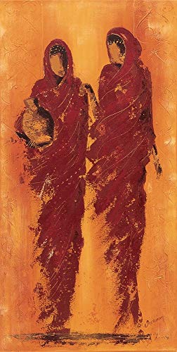 Imagen en lienzo enrollado Femmes marocaines I Johanna - Impresión de arte vertical de moda Art Print Poster Fine Art Modern zen Canvas Fine Art 52_X_25_in Cover