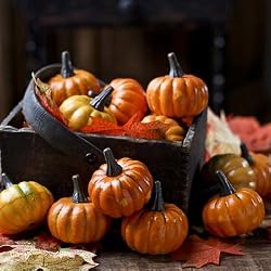 Factory Direct Craft Realistic Fall Mini Artificial Pumpkins - Package