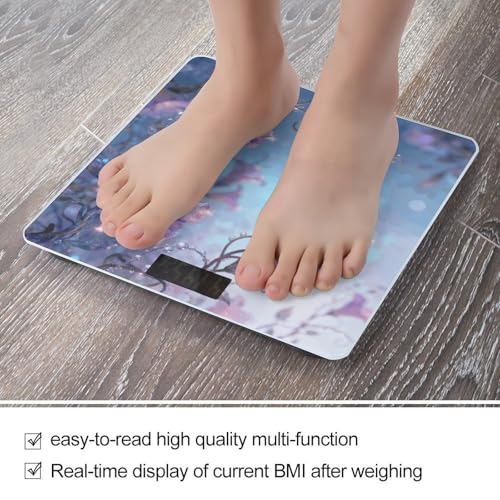Báscula digital de cuerpo Enchanted Floral con pantalla LCD miniatura 5