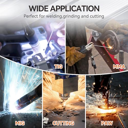 Image of Welding Helmet Auto Darkening,Large Viewing 3.94 * 3.15 inch True Color Welding Hood with 4 Arc Sensors Solar Powered,Wide Shade 5-9 /9-13 for TIG, MIG, MAG (B-001)