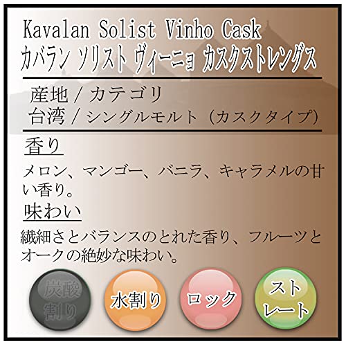 Kavalan Single Malt Whisky Solist Vinho Barrique in Geschenkpackung Taiwan (1 x 0.7 l) – Bild 3