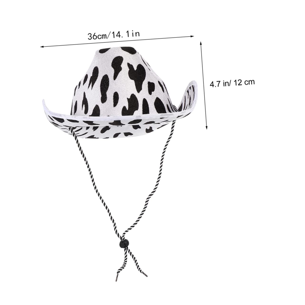 BESPORTBLE 2piezas Sombrero De Estampado De Leche Sombreros De Fieltro Decorativos para Escenario