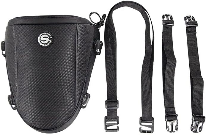 10L Multifunctional Waterproof Black Motorcycle Tail Bag Polyester Storage Saddle Bag,Outdoor Sports Motorbike Rear Seat Light Tank Bag Tool Carry Bag